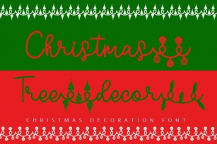Christmas Tree Decor Font Download