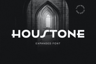 Houstone - expanded / extended Art Deco Font Font Download