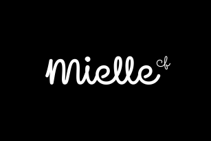 Mielle CF: cute cursive script font Font Download