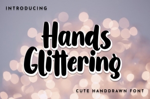 Hands Glittering Font Download
