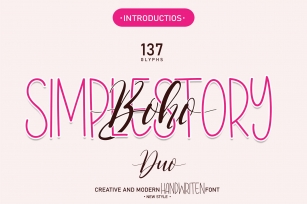 Boho Simplestory Font Download