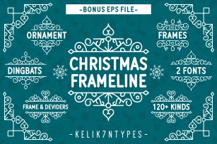 Christmas Frameline Font Download