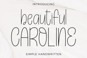 Beautiful Caroline Font Download