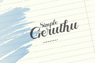 Geruthu Script Font Download