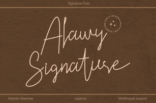 Alawy Signature Font Download
