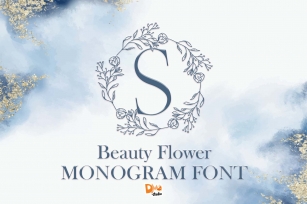 Beauty Flower Monogram Font Download