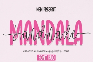 Mandala Handmade Font Download