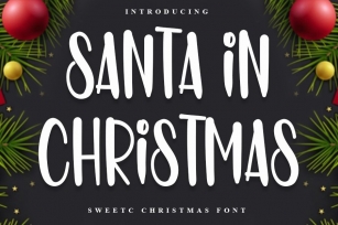 Santa in Christmas Font Download