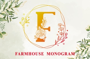Farmhouse Monogram Font Download