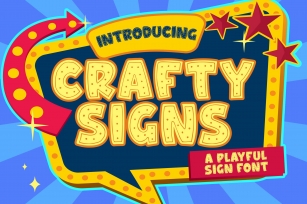 Crafty Signs a Playful Sign Font Download