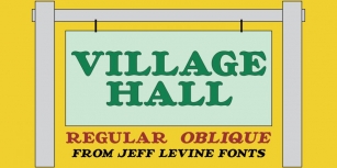 Village Hall JNL Font Download