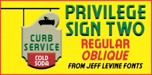 Privilege Sign Two JNL Font Download