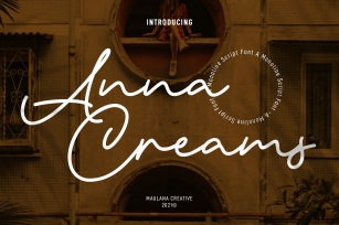 Anna Creams Monoline Script Font Download