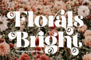 Florals Bright Serif Vintage Display Font Download