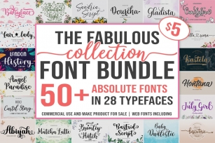 The Fabulous Collection Bundle Font Download