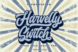 Harvelly Switch - Retro Font Font Download