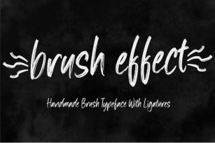 Brush effect Font Download