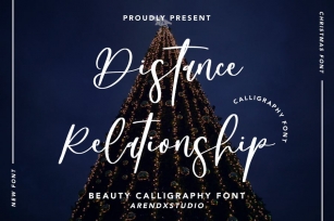 Distance Relationship - Beauty Calligraphy Font Font Download
