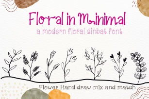 Floral in Minimal Font Download