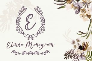 Elinda Monogram Font Download