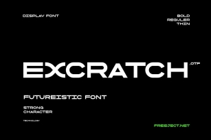 Excratch Futuristic Font Download