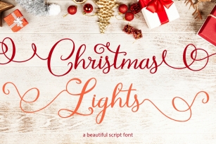 Christmas Lights Font Download