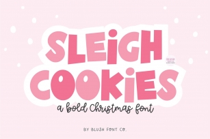 SLEIGH COOKIES Bold Christmas Font Download