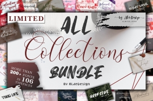 THE 106 IN 1 ALL COLLECTIONS BUNDLE Font Download