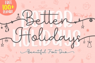 Better Holidays Font Download