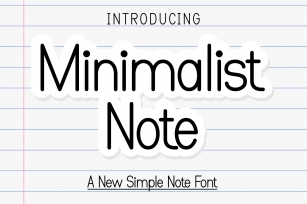Minimalist Note Font Download