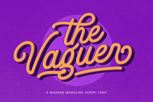 The Vaguer - Modern Monoline Font Font Download