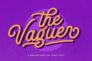 The Vaguer - Modern Monoline Font Font Download
