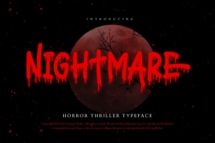 Nightmare Thriller Business Font Font Download