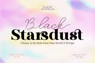 Black Starsdust (Font Duo) Font Download