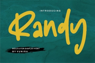 Randy | Bold & Fun Display Font Font Download