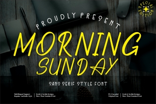 Morning Sunday San serif style fon Font Download