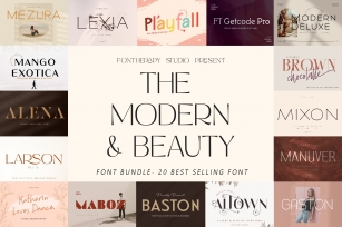 Modern and Beauty Bundle Font Download