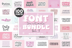 100 FONTS! Ultimate Bundle Vol3 Font Download