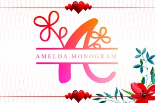 Amelda Monogram Font Download