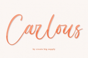 Carlous Calligraphy Font Font Download