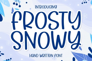 Frosty Snowy Font Download
