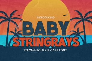Baby Stringrays-Strong Bold All Caps Font Download