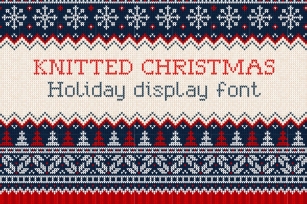 Knitted Christmas Font Download