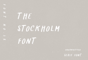 THE STOCKHOLM FONT / handwritten Font Download