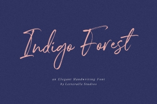 Indigo Forest Handwritten Brush Font Download