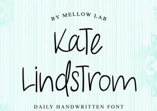 Kate Lindstrom Font Download