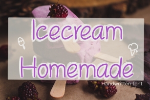 Icecream Homemade Font Download