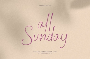 All Sunday Font Download