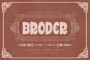 Broder - Vintage sans serif Font Download