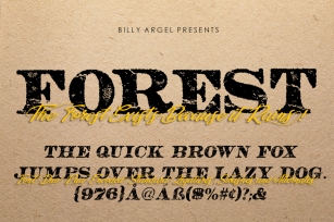 FOREST ITALIC Font Download